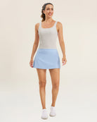 Chalk Square Neck Longline Tank Top