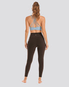 Women Workout Leggings Coffee back view