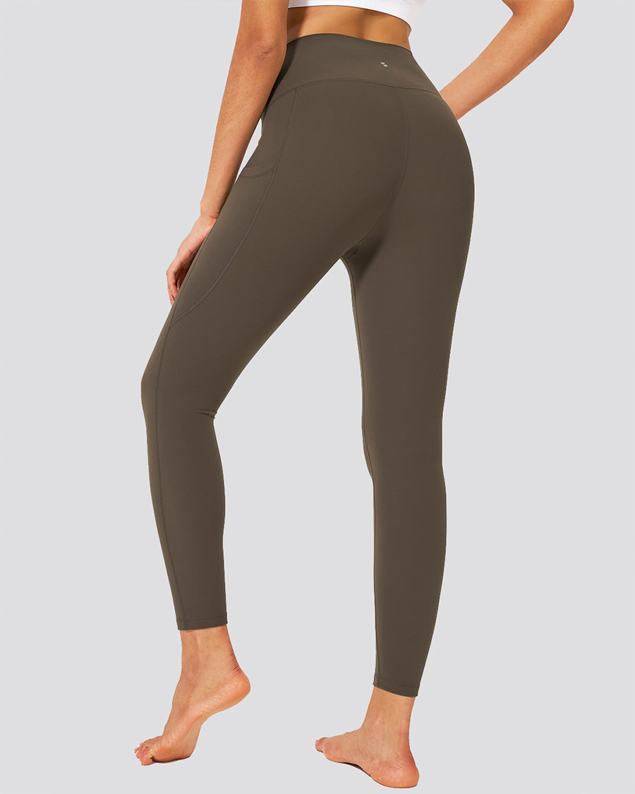 Tea Brown Women Yoga Pants - View 3