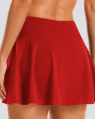 Red CourtChic A-Line Tennis Skirt
