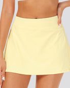 Lemon Butter CourtChic A-Line Tennis Skirt