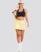 Lemon Butter CourtChic A-Line Tennis Skirt