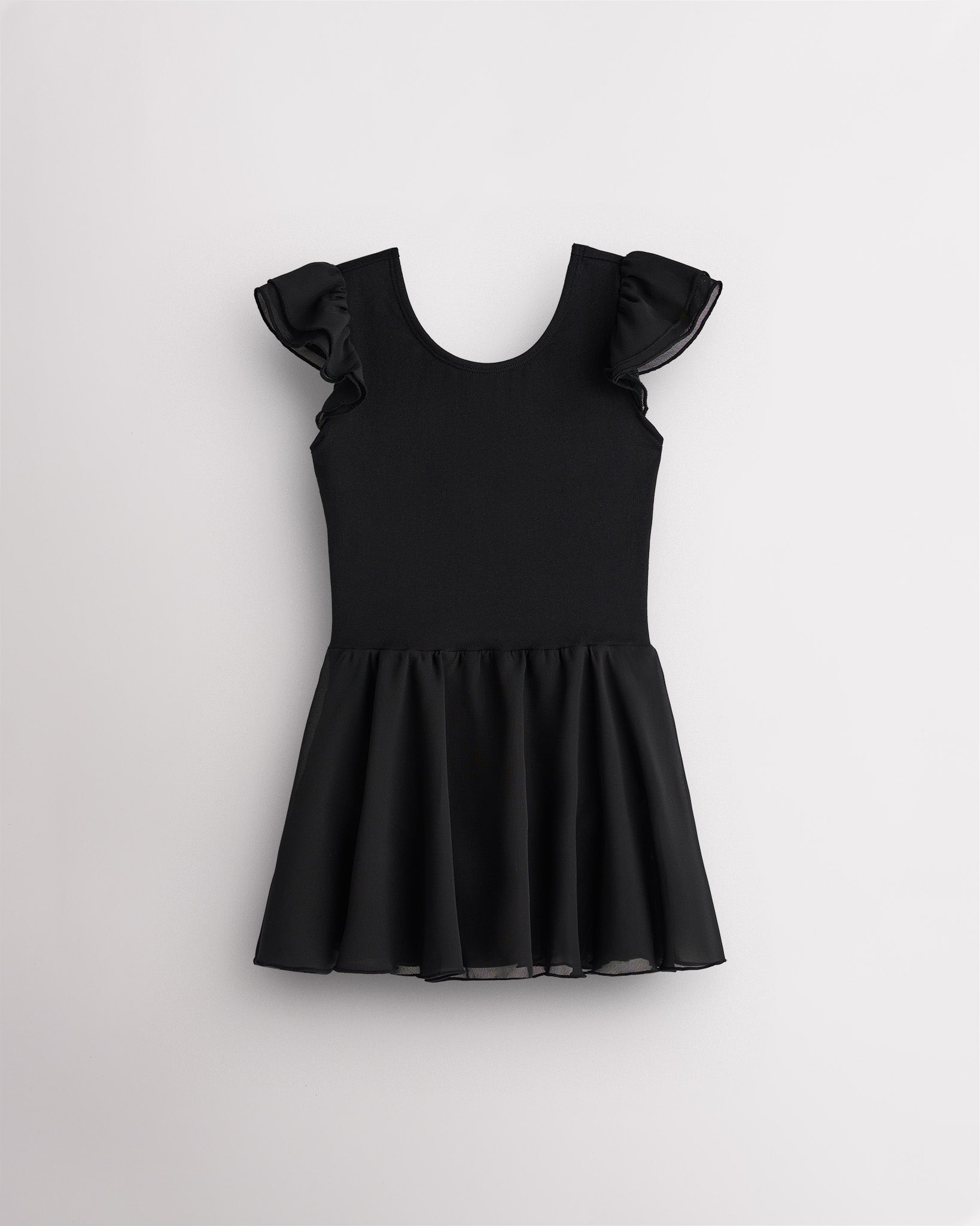 Black Girls Flutter Sleeves Dress