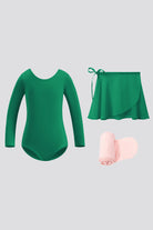 leotards for toddlers green  top view