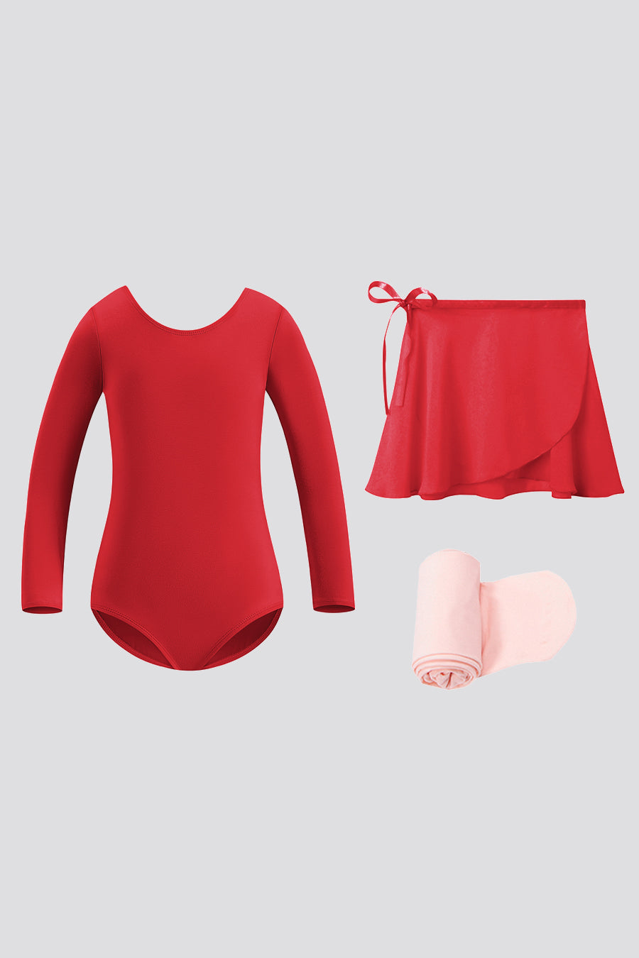 leotards for toddlers red top view