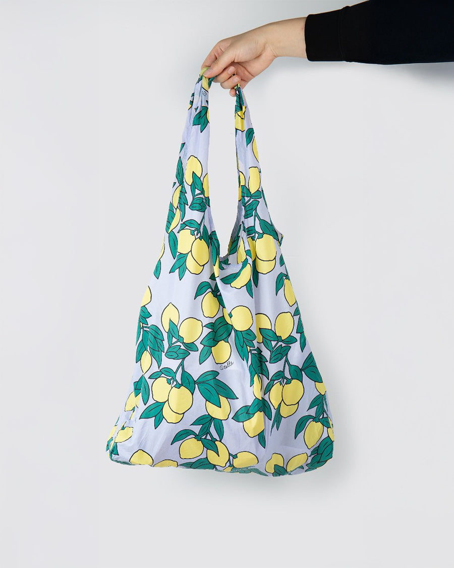 Grocery tote bags Lemon Delight full view