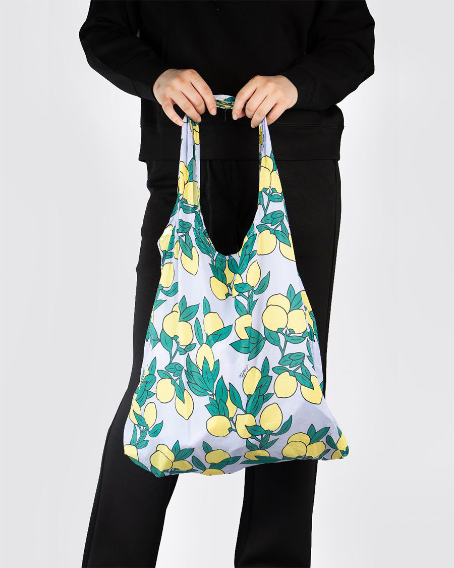 Grocery tote bags Lemon Delight front view