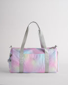 Rainbow wash ombré duffle bag with spacious main compartment and stelle logo design
