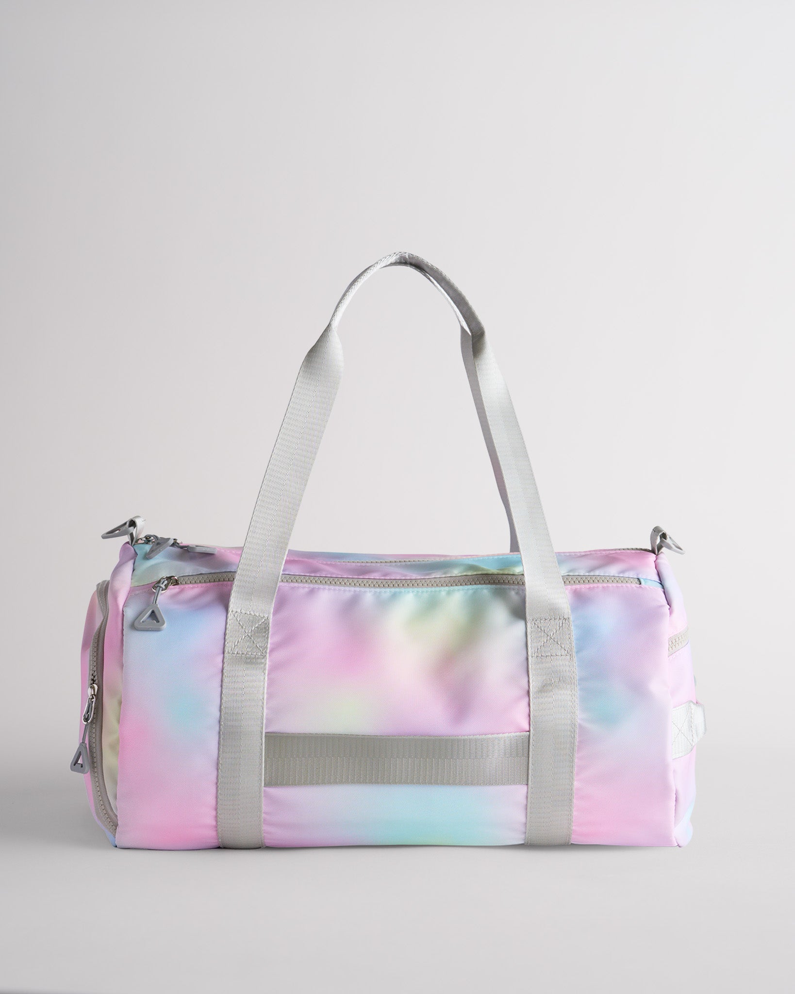 rainbow wash duffle bag with multiple compartments and durable straps for organized storage