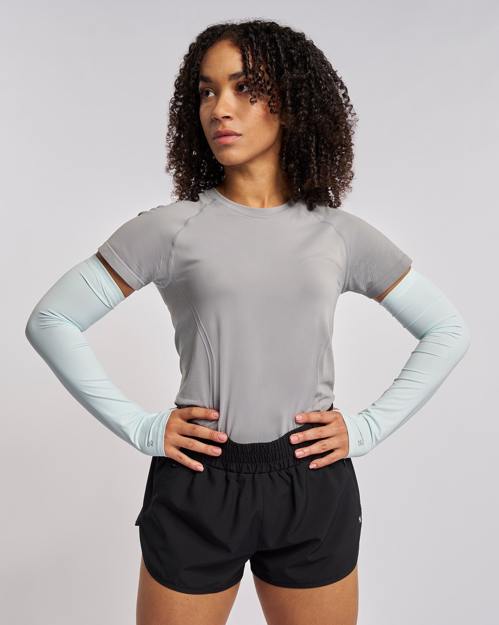 UV-Protective Sleeves in Light Blue