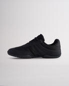 Black Studio air mesh cheer shoes with lace-up closure.