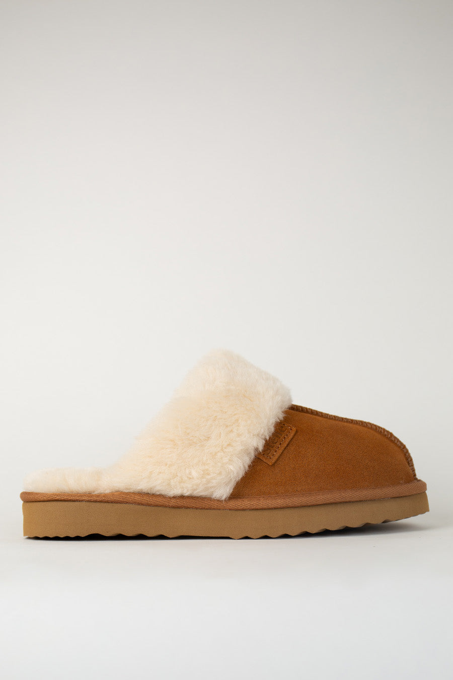 Fuzzy Platform Slippers side view