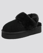Warm and stylish suede slippers for all-day comfort