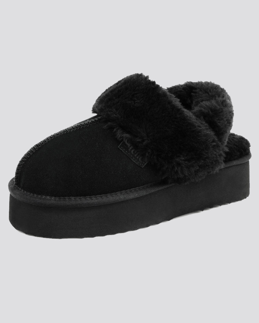 Warm and stylish suede slippers for all-day comfort