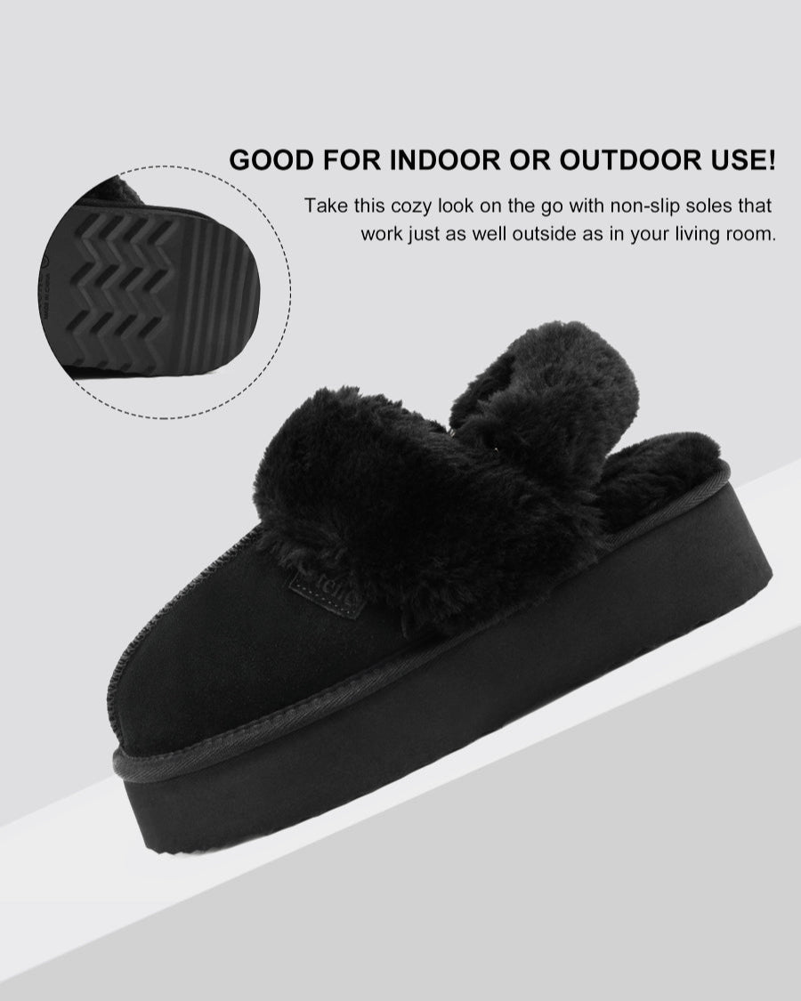 EVA platform slippers suitable for both indoors and outdoors