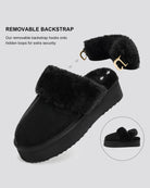 Easy slip-on slippers with durable suede uppers