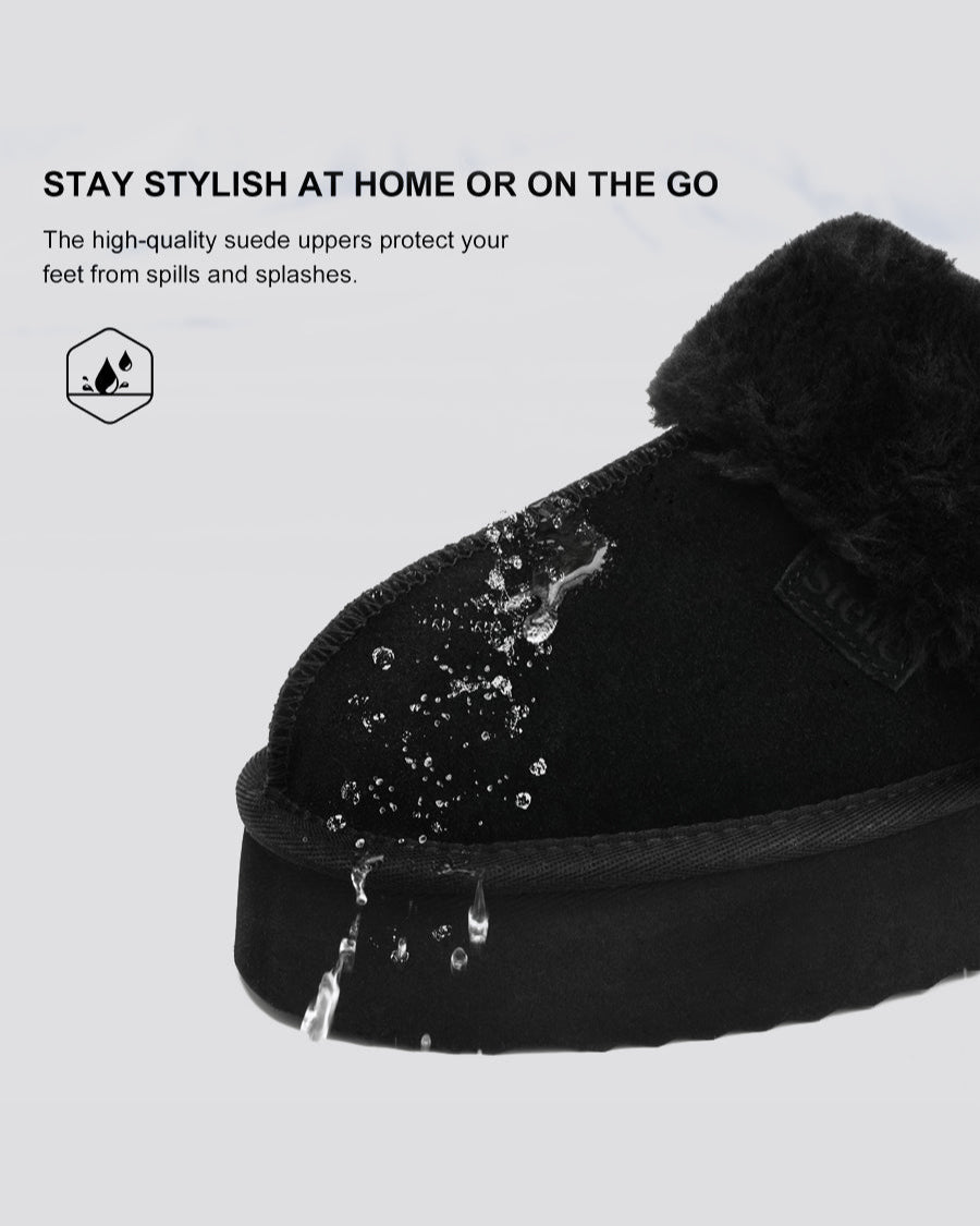 Cozy platform slippers for relaxing 