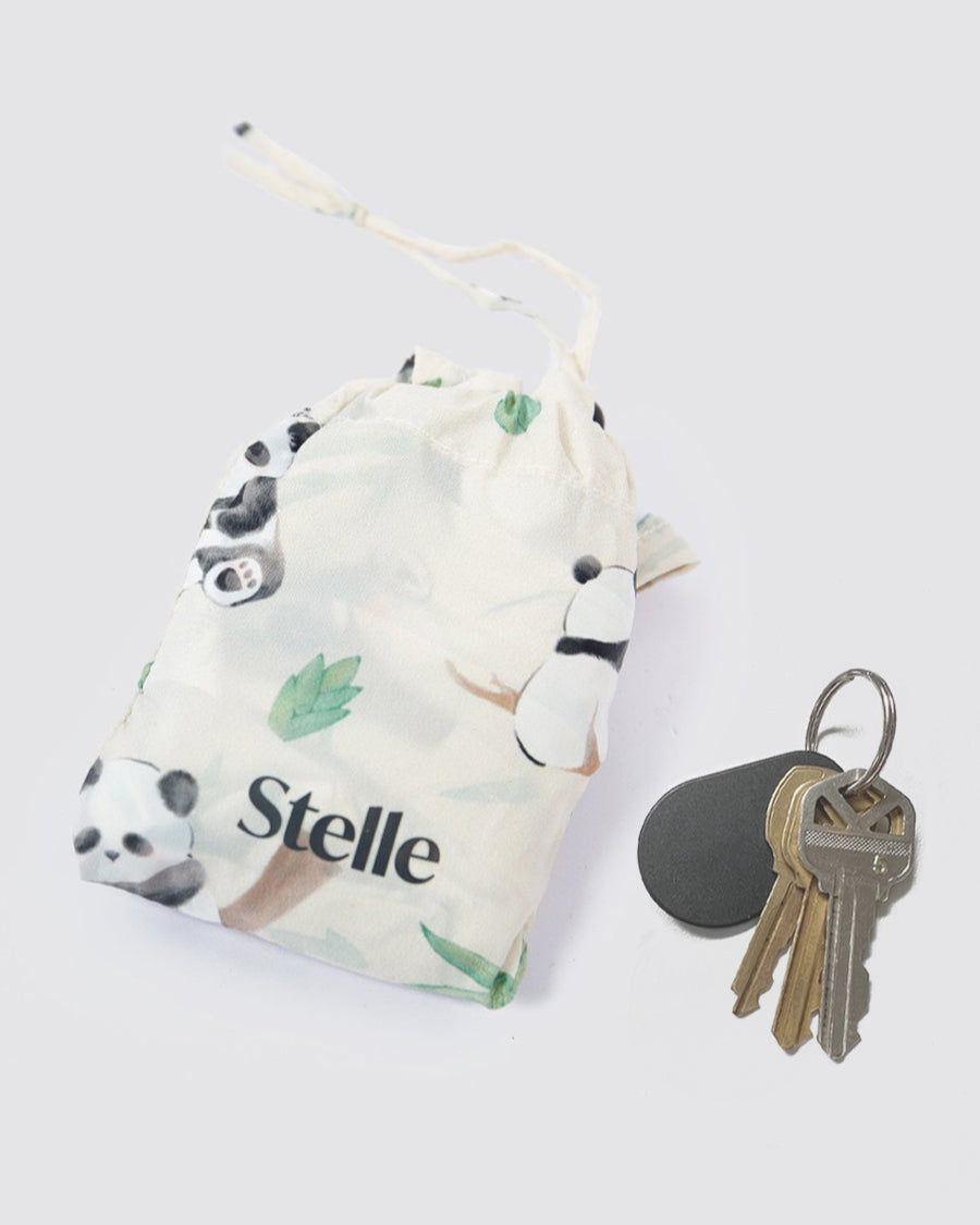 reusable tote bags panda friends