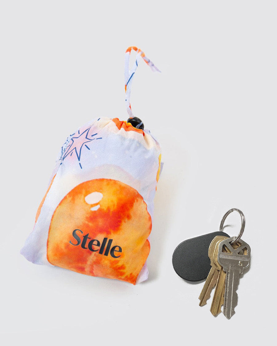 Grocery tote bags Sparkling Peach easily foldable