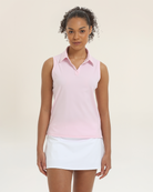 Cherry Blossom Classic Fit Sleeveless Polo Shirt 2.0