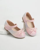 Pink Ombre Girls Classic Mary Janes | Shiny Closed-Toe Dress Shoes