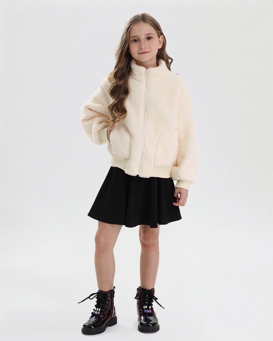 Black Patent Tough Stuff Kids Combat Boots