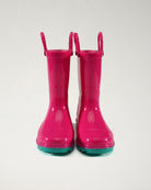 Fuchsia Puddle Jumper Kids Rubber Rain Boots