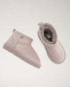 Grey Short N' Sweet Kids Suede Boots