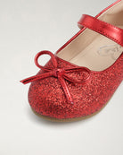 Red Girls Classic Mary Janes | Shiny Closed-Toe Dress Shoes