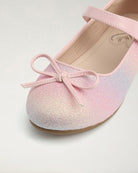 Pink Ombre Girls Classic Mary Janes | Shiny Closed-Toe Dress Shoes