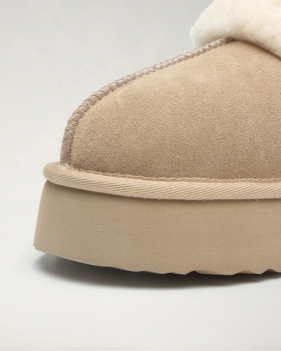 Dune Warm-Lined Suede Slippers