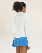 White Slim-Fit Athletic Jacket