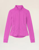 Electric Fuchsia Slim-Fit Athletic Jacket