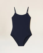 Navy Girls Performance Short-Sleeve Leotard