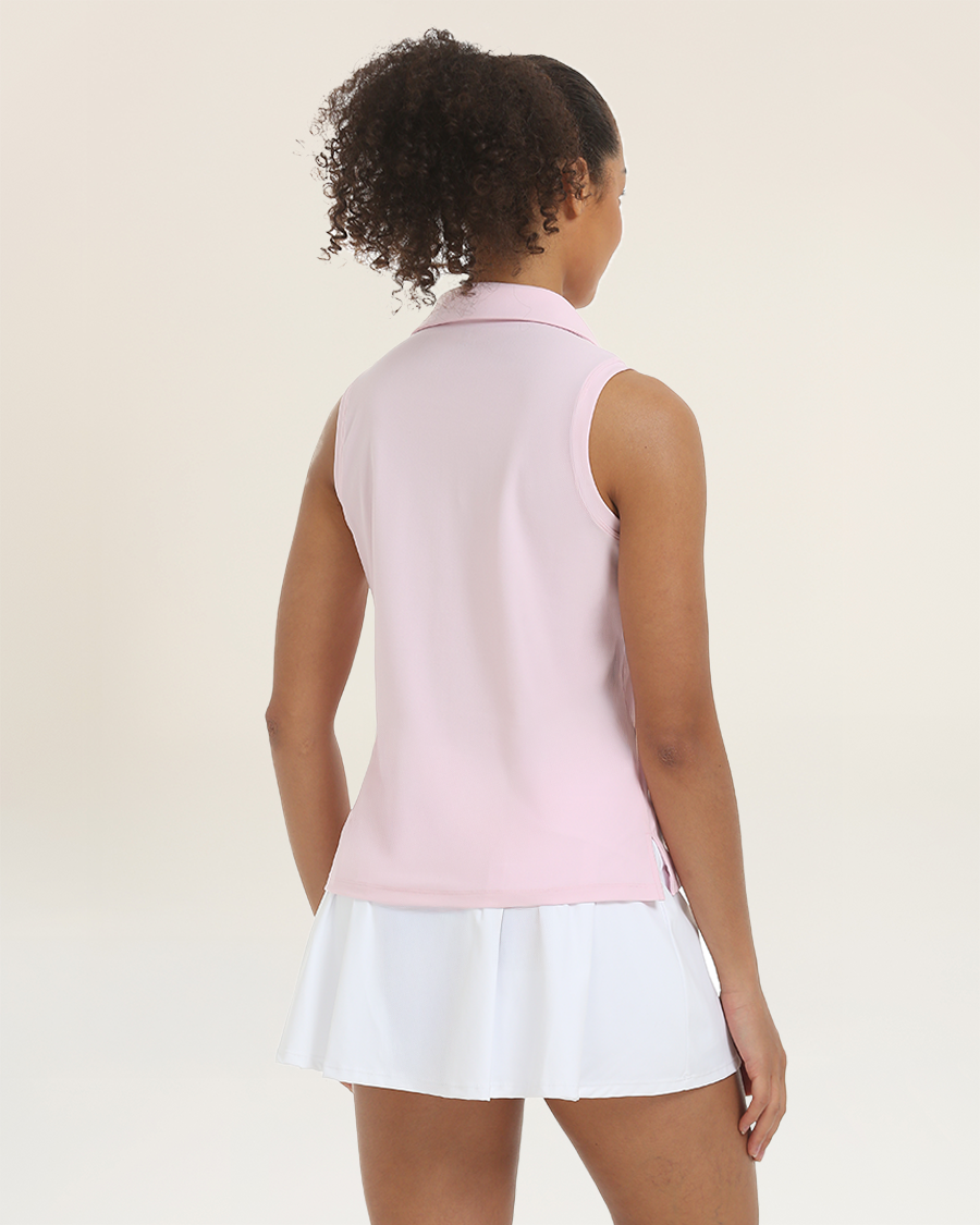 Cherry Blossom Classic Fit Sleeveless Polo Shirt 2.0