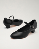 Women’s Kitten Heel Character Shoes in Black