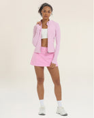 Petal Pink Slim-Fit Athletic Jacket