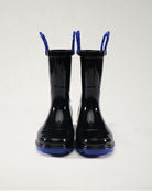 Black Puddle Jumper Kids Rubber Rain Boots