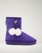 Purple Furever Cozy Kids Suede Boots