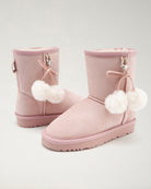 Pink Furever Cozy Kids Suede Boots