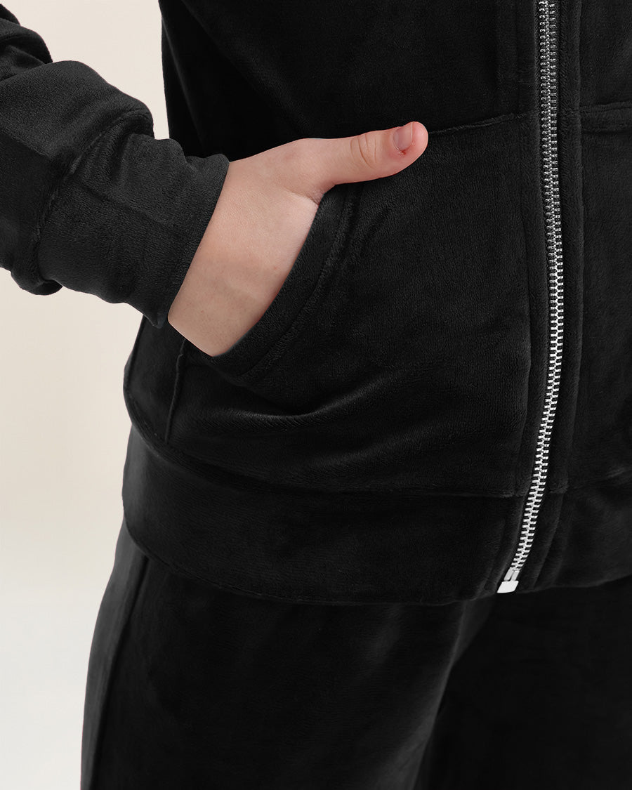 Black All That & Velour Kids Matching Set