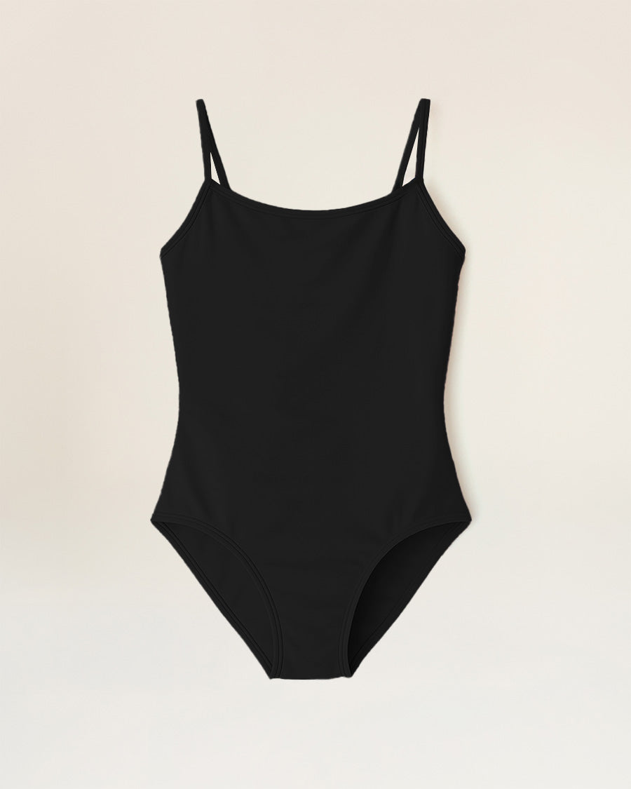 Black Girls Camisole Performance Leotard