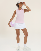 Cherry Blossom Classic Fit Sleeveless Polo Shirt 2.0