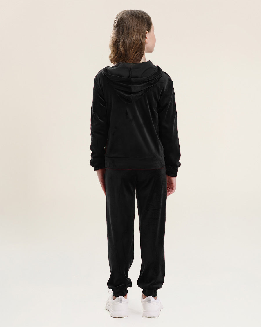 Black All That & Velour Kids Matching Set