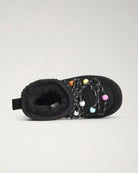 Ready Teddy Kids Lace-Up Sherpa Boots in Black