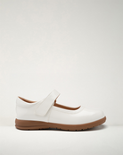 Girls Classic Uniform Mary Jane Shoes in Glossy White