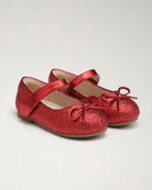 Red Girls Classic Mary Janes | Shiny Closed-Toe Dress Shoes