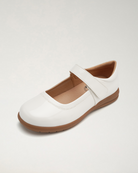 Girls Classic Uniform Mary Jane Shoes in Glossy White