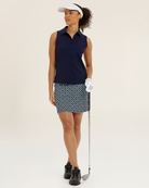 Navy Classic Fit Sleeveless Polo Shirt 2.0