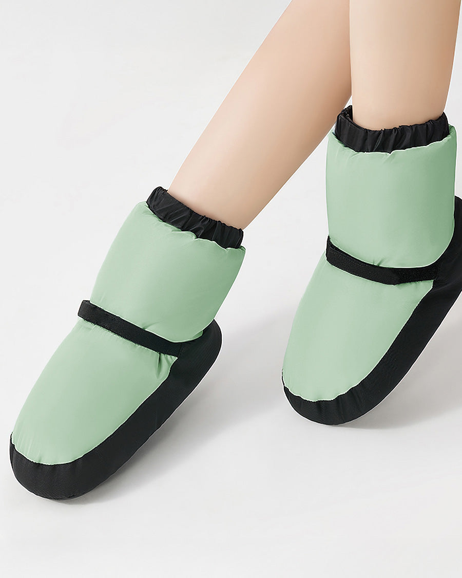 Green Adults Ballet Warm Up Booties